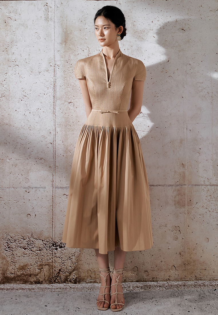 Summer New Light Mature Style Temperament Pleated Skirt CA4021931KI