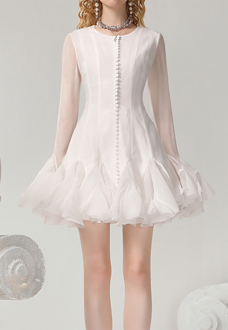 New French Bell Sleeve A-Line Fairy Dress CA25092531W