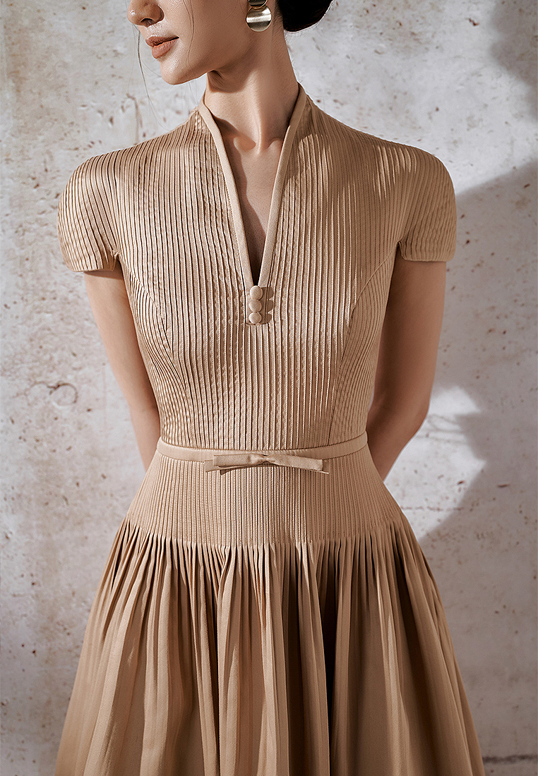 Summer New Light Mature Style Temperament Pleated Skirt CA4021931KI