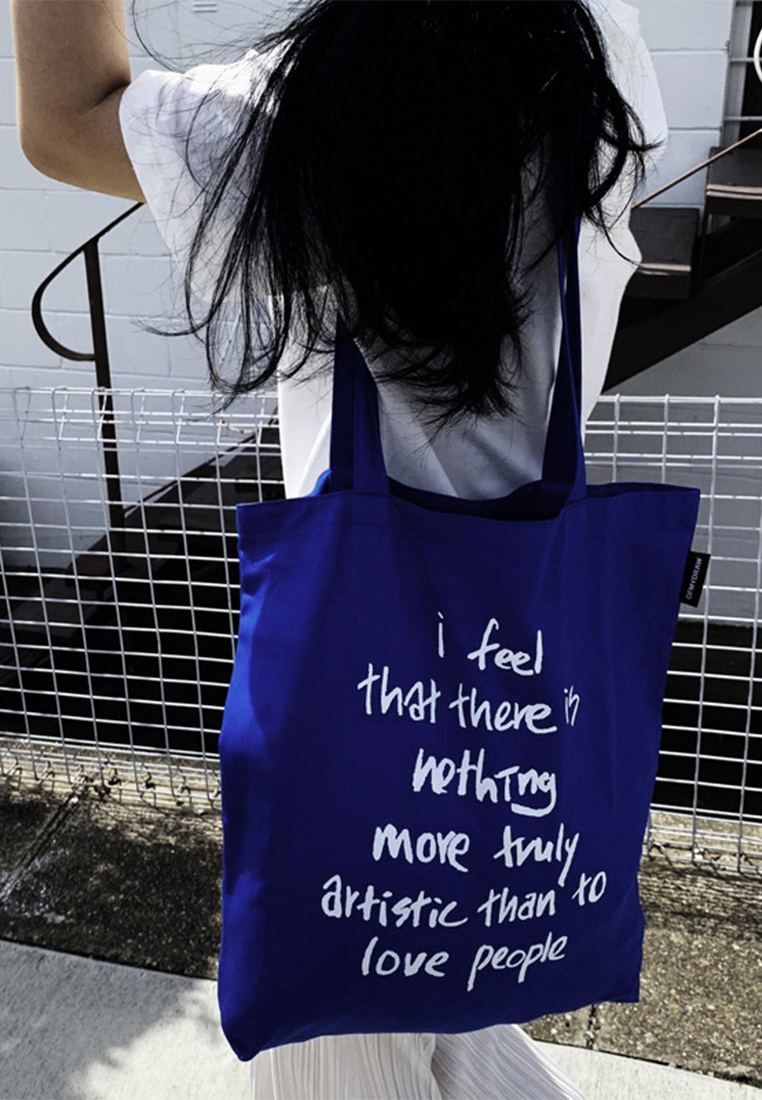 Royal blue thin simple versatile shoulder bag CA25061731BL-1