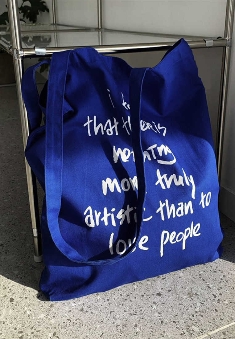 Royal blue thin simple versatile shoulder bag CA25061731BL-1