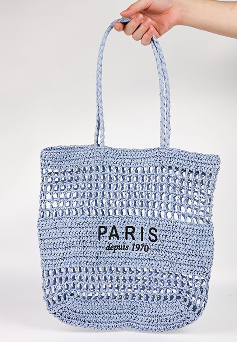 New letter embroidered hollow woven bag CA25042332BE