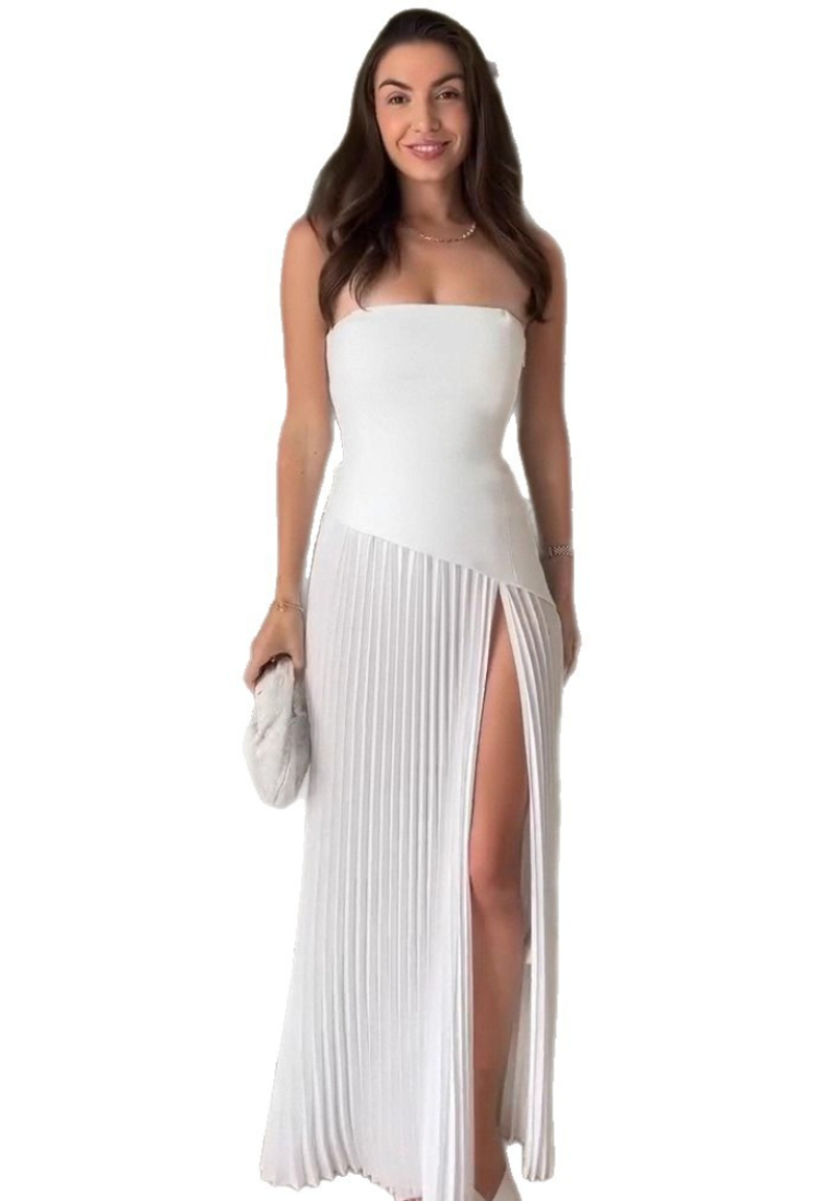 New sexy tube top slit dress CA25091432W