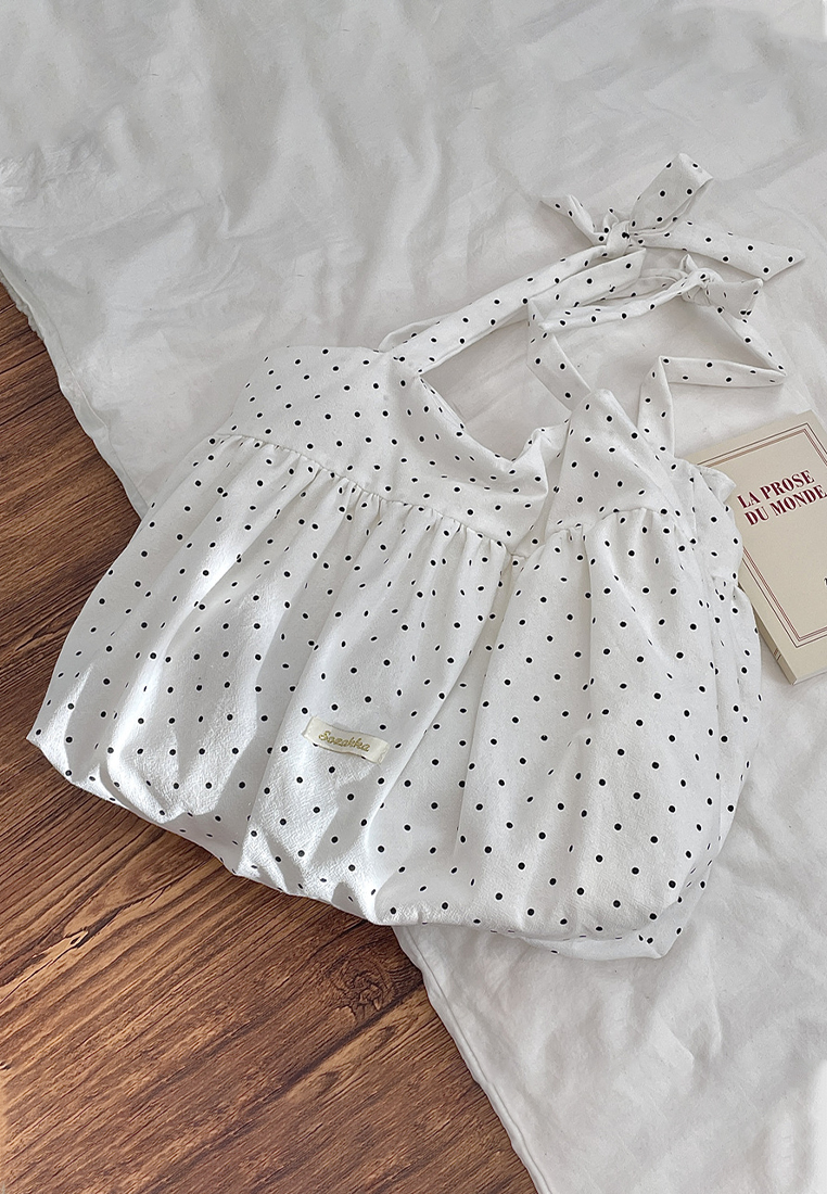 Korean style large capacity lace-up shoulder bag CA25061732W