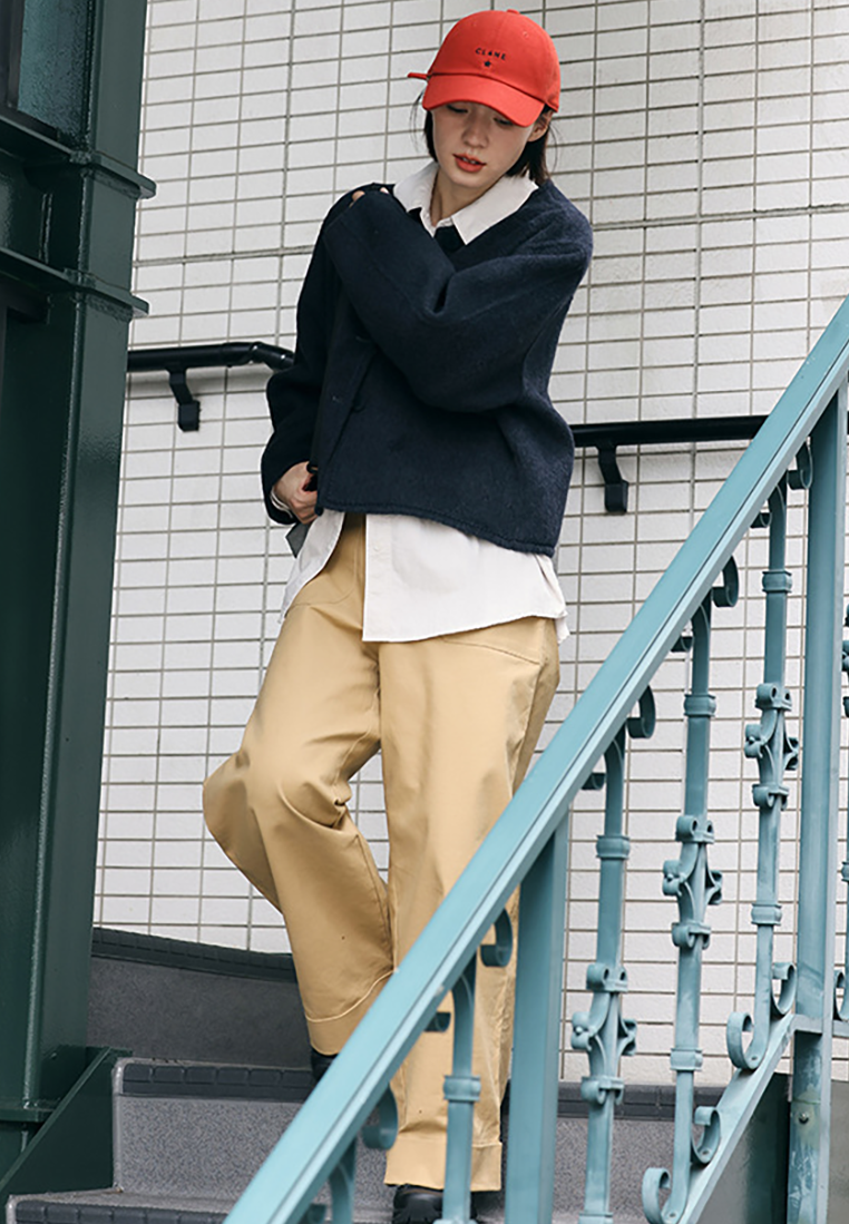 Early Autumn New Chanel-Style Loose-Fitting Crew Neck Wool Coat CA25102432YE