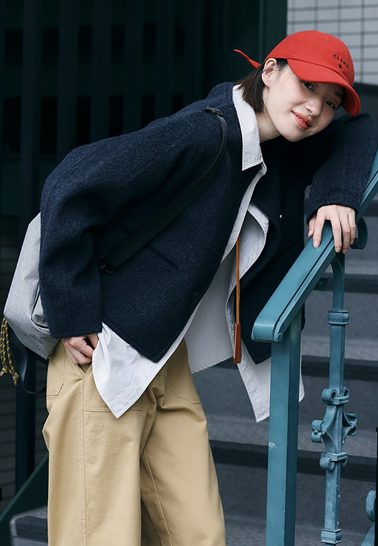 Early Autumn New Chanel-Style Loose-Fitting Crew Neck Wool Coat CA25102432YE