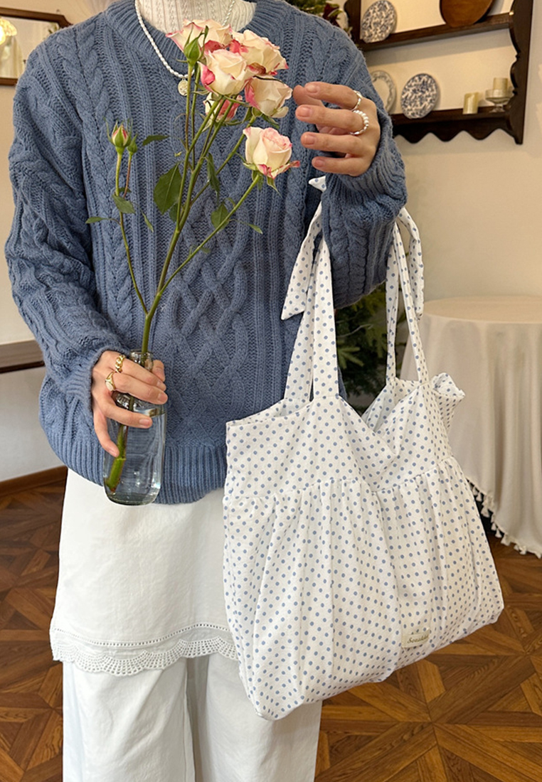 Korean style large capacity lace-up shoulder bag CA25061732W