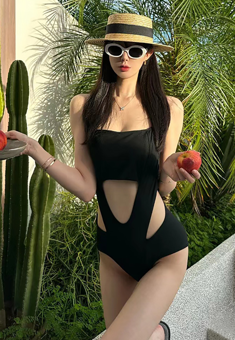 Korean new one-piece sexy pure desire style swimsuit CA25052332BK