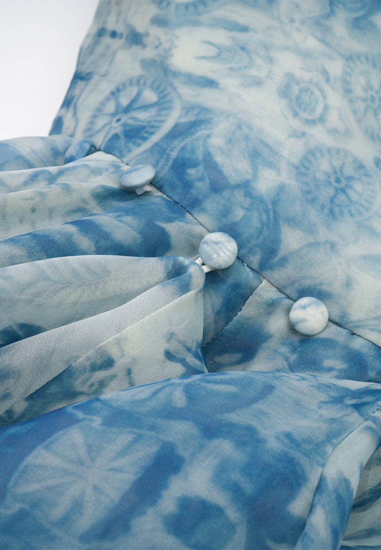 Long Bubble Sleeve Luxury Quality Princess Gown CA090832BU