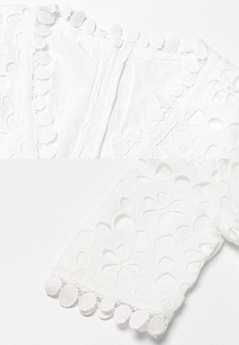 2024 New waist length women's solid color dress CA24032632W