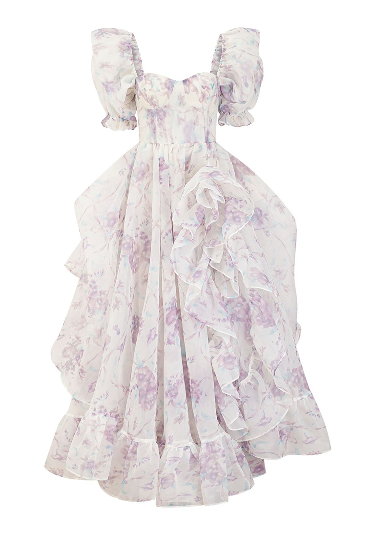 Long Bubble Sleeve Luxury Quality Princess Gown CA090832BU