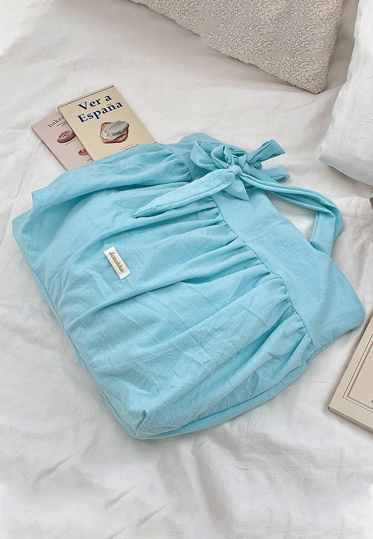 Korean style large capacity lace-up shoulder bag CA25061732W