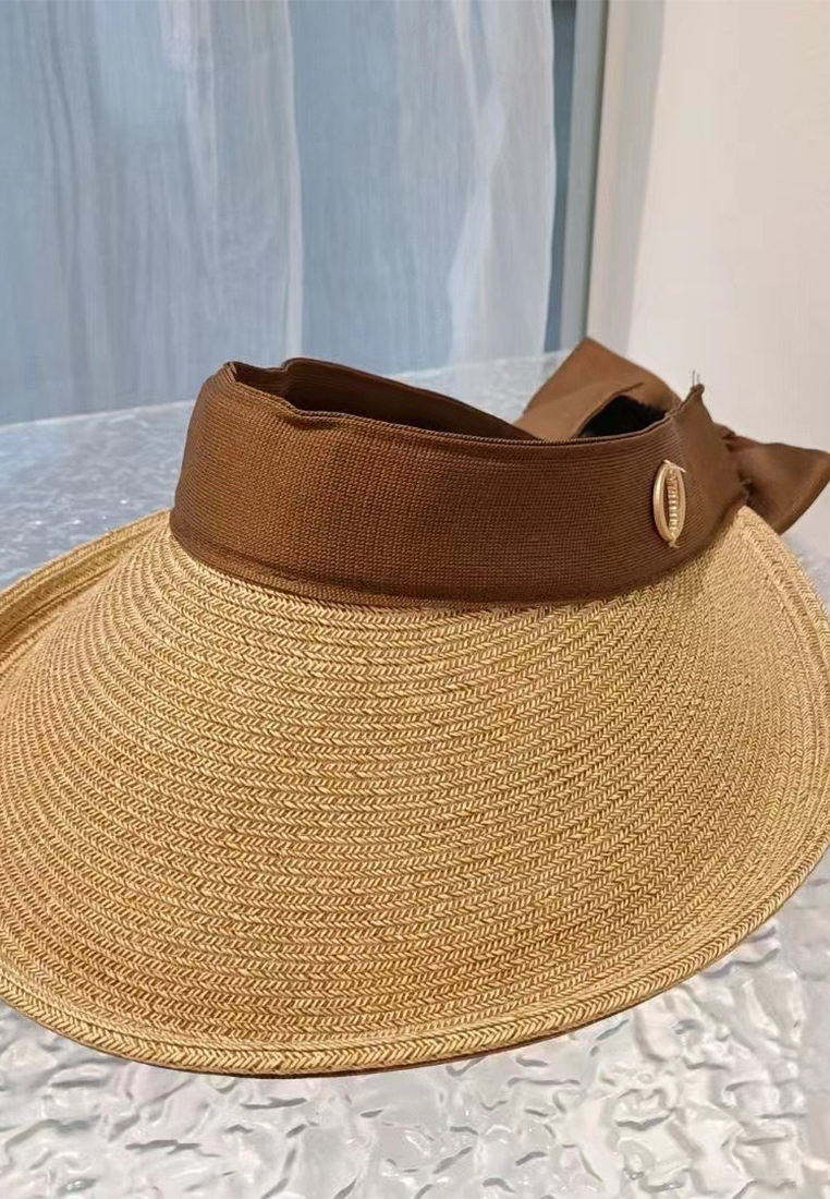 New summer straw sun-proof hollow top straw hat CA25042333BK