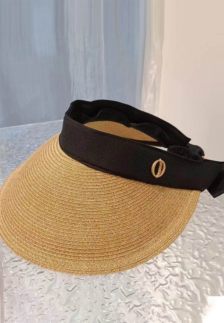 New summer straw sun-proof hollow top straw hat CA25042333BK