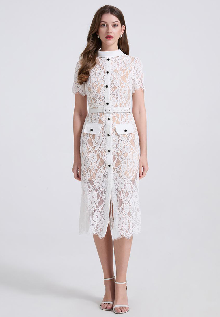New French style elegant lace dress CA25070933W