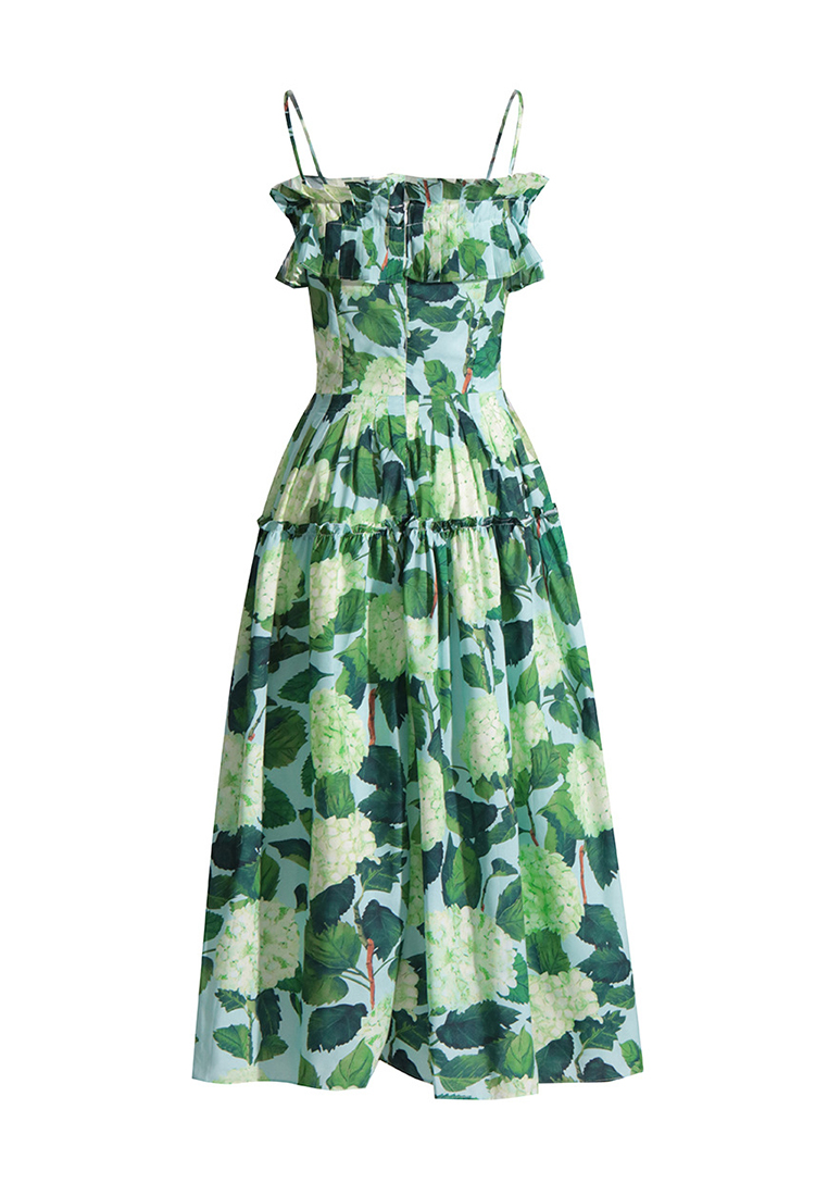 2024 Summer Strap Long Printed Dress CA24032633GR