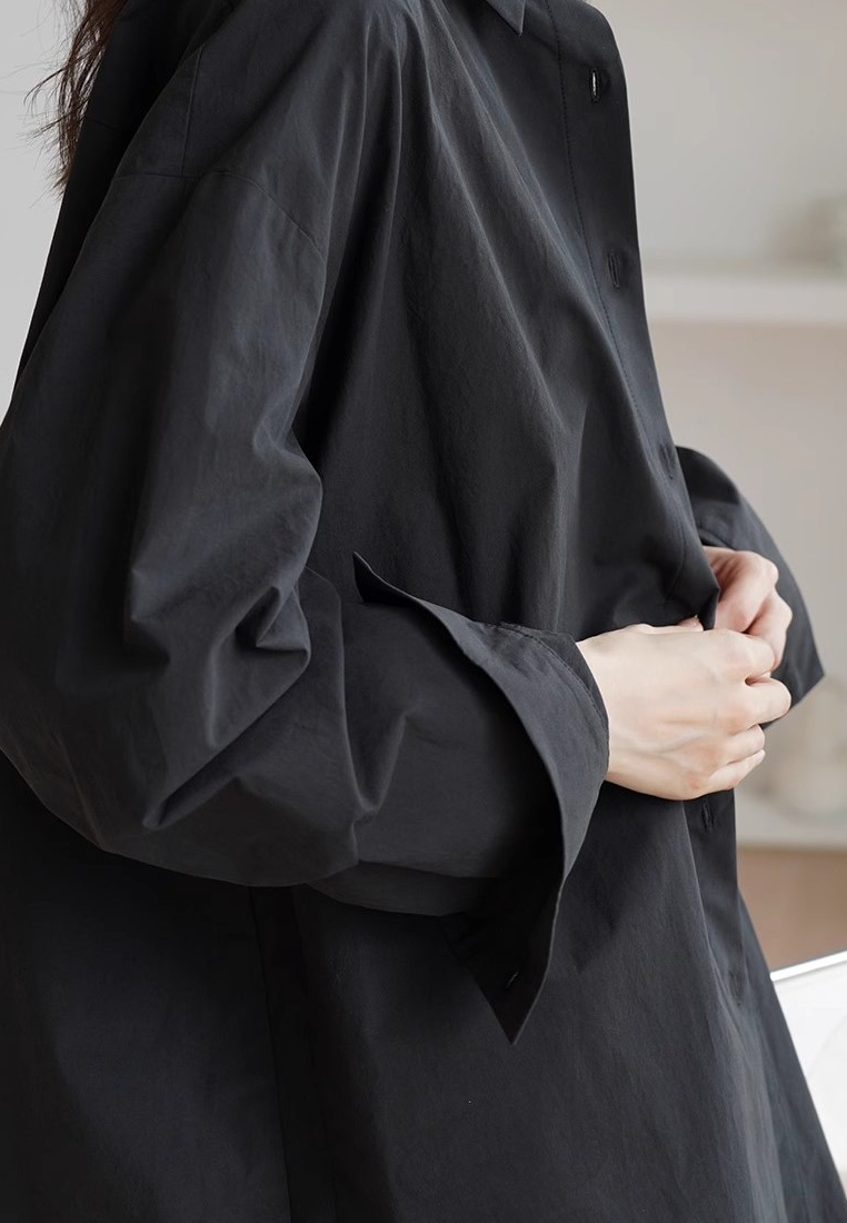 French long-sleeved niche temperament top CA25091933BK