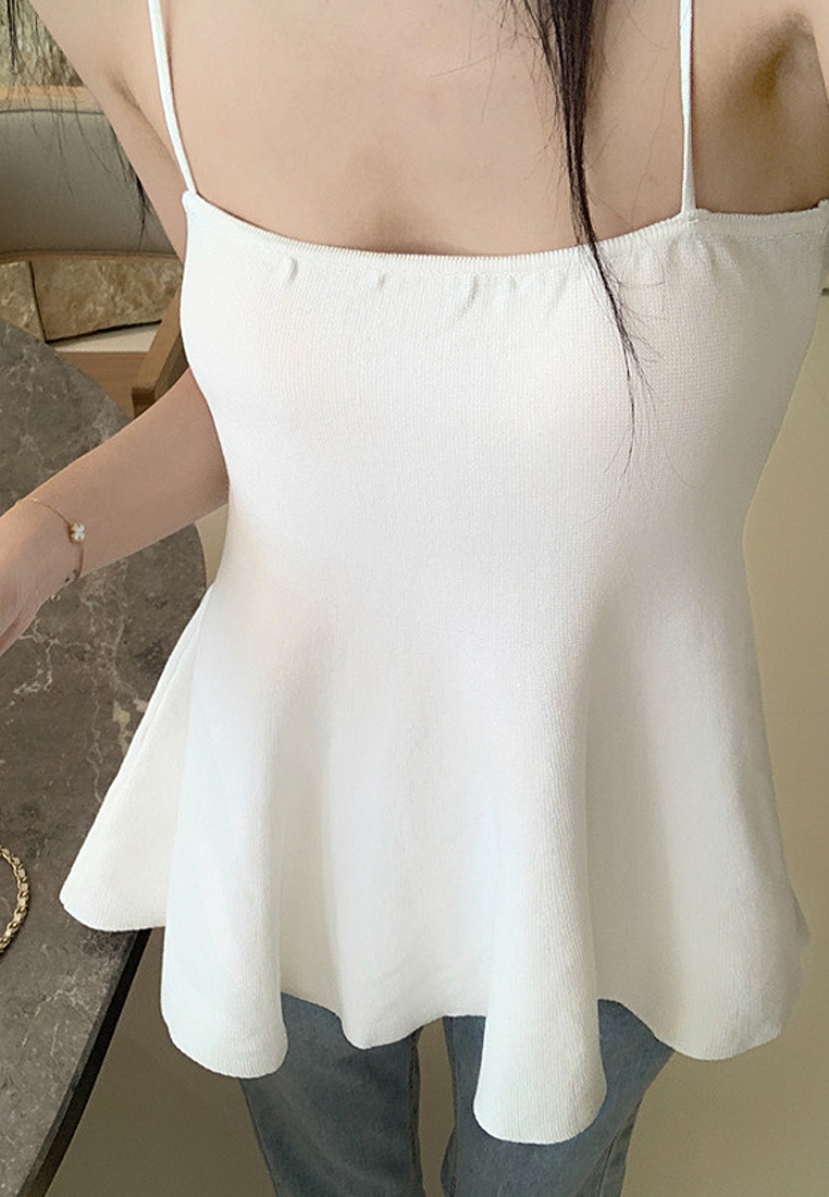 Camisole knitted vest new summer sleeveless top CA24050633BK