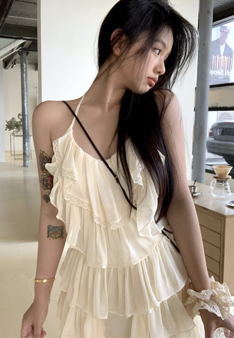 Loose fitting camisole dress with temperament CA25032724BE