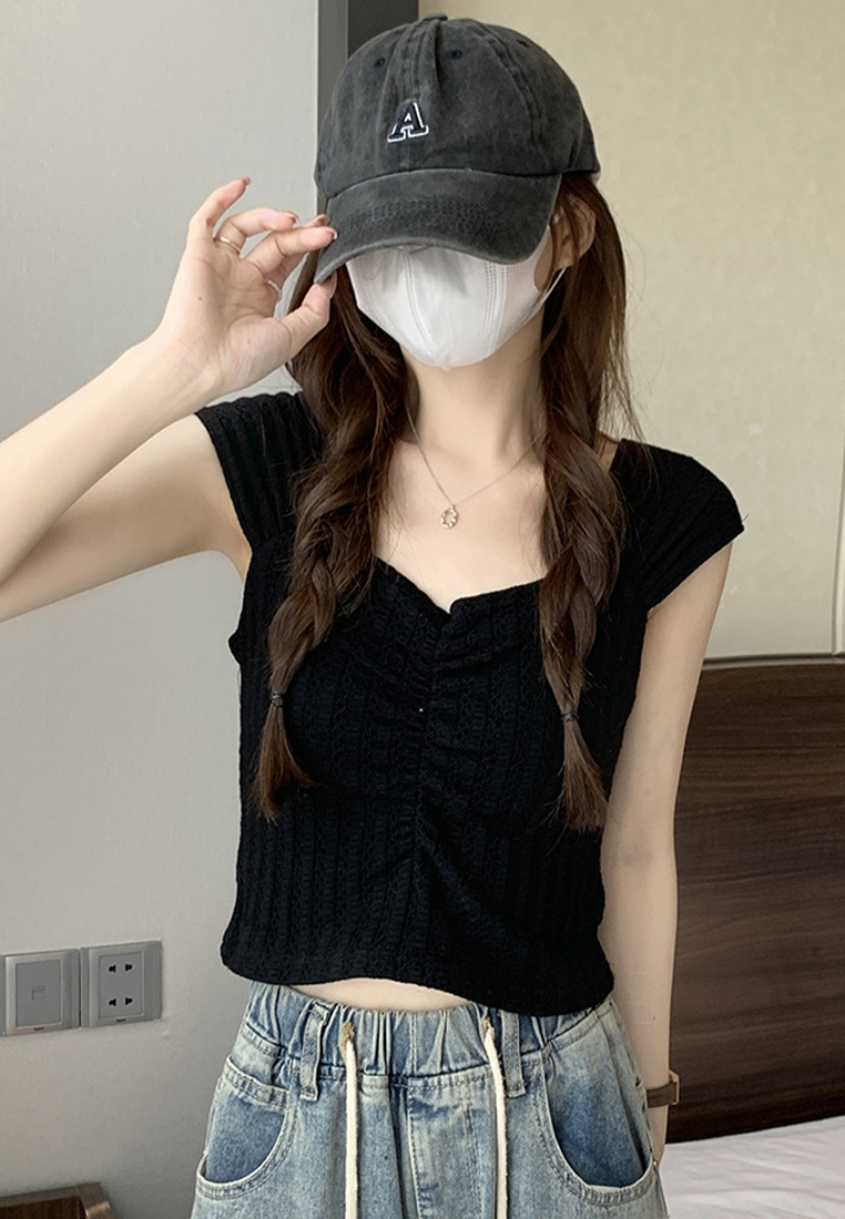 Summer new style French camisole sleeveless top CA24050634PI