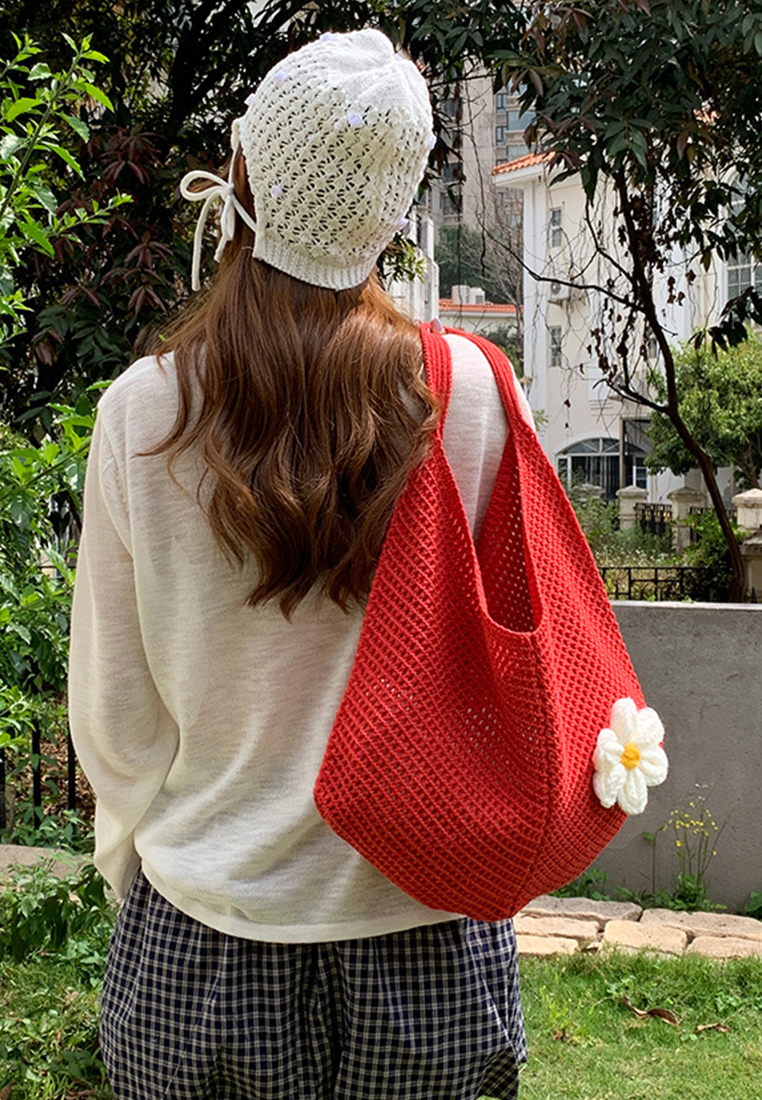 Summer casual knitted shoulder bag CA25061734RD