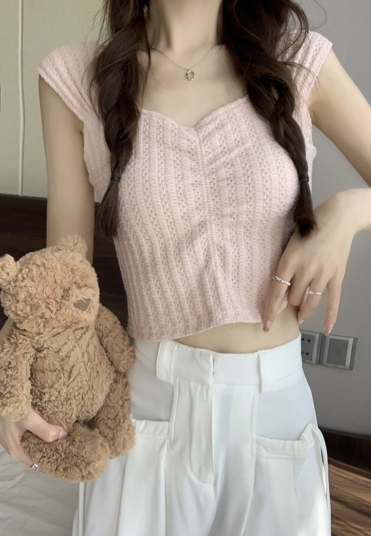 Summer new style French camisole sleeveless top CA24050634PI