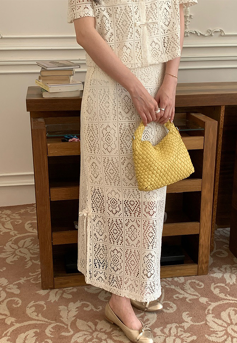 2024 Summer Hollow High Waist Split Skirt CA24041034BE