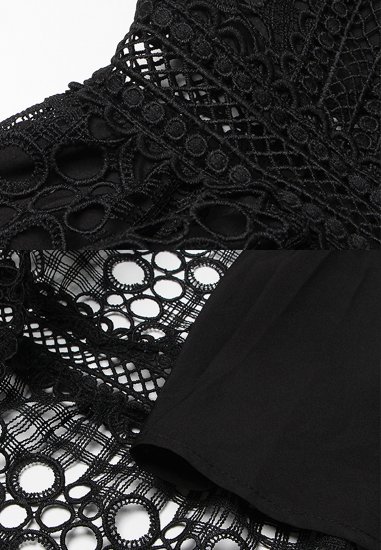 New 2024 stand up collar solid color dress CA24032634W