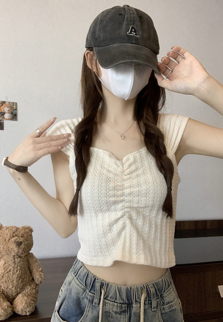 Summer new style French camisole sleeveless top CA24050634PI