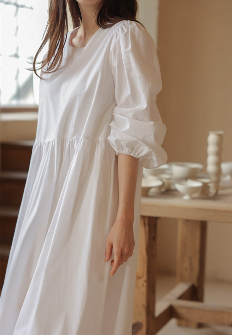 Korean version of the patchwork loose plus-size casual long skirt CA24030734OR