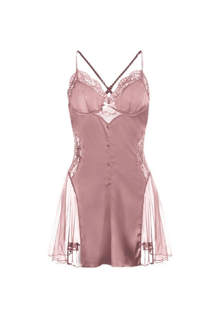 French lace backless slip dress A010435PI