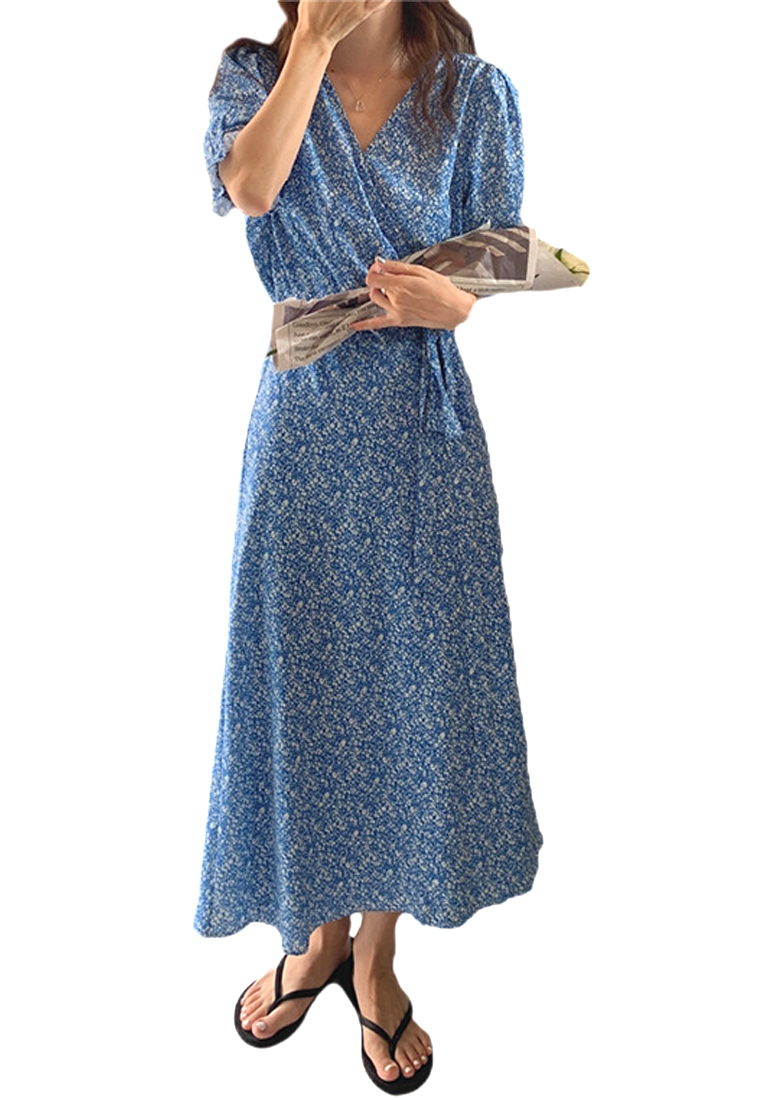 2024 French Style V-neck Dress CA24041035BL