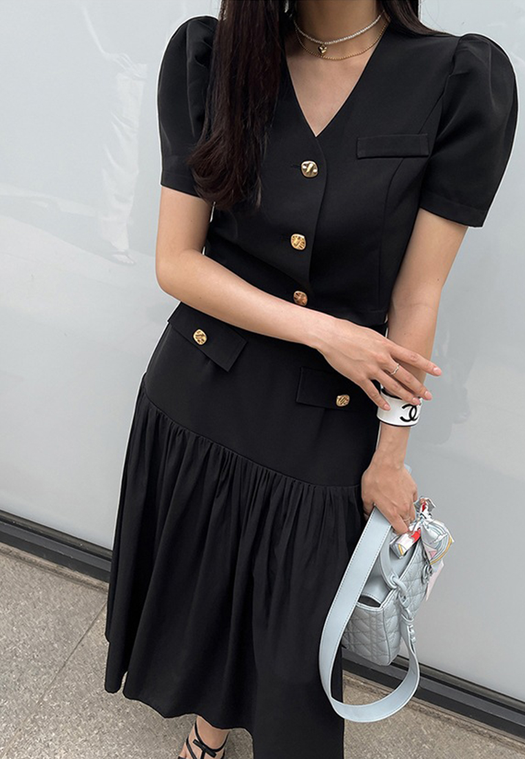 Summer French Chanel style short sleeve + high waist skirt two-piece suit CA25060335BE