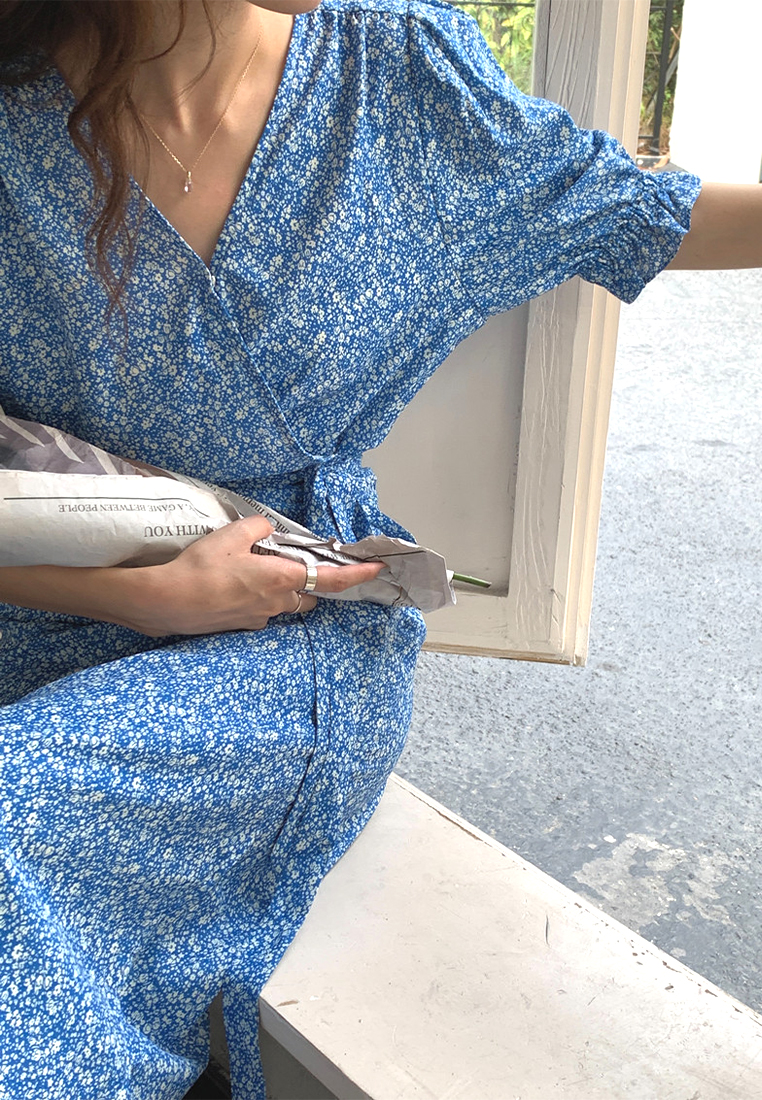 2024 French Style V-neck Dress CA24041035BL