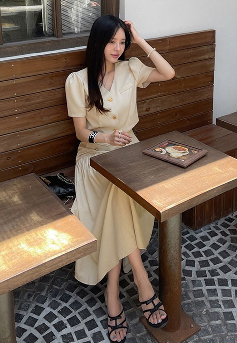 Summer French Chanel style short sleeve + high waist skirt two-piece suit CA25060335BE