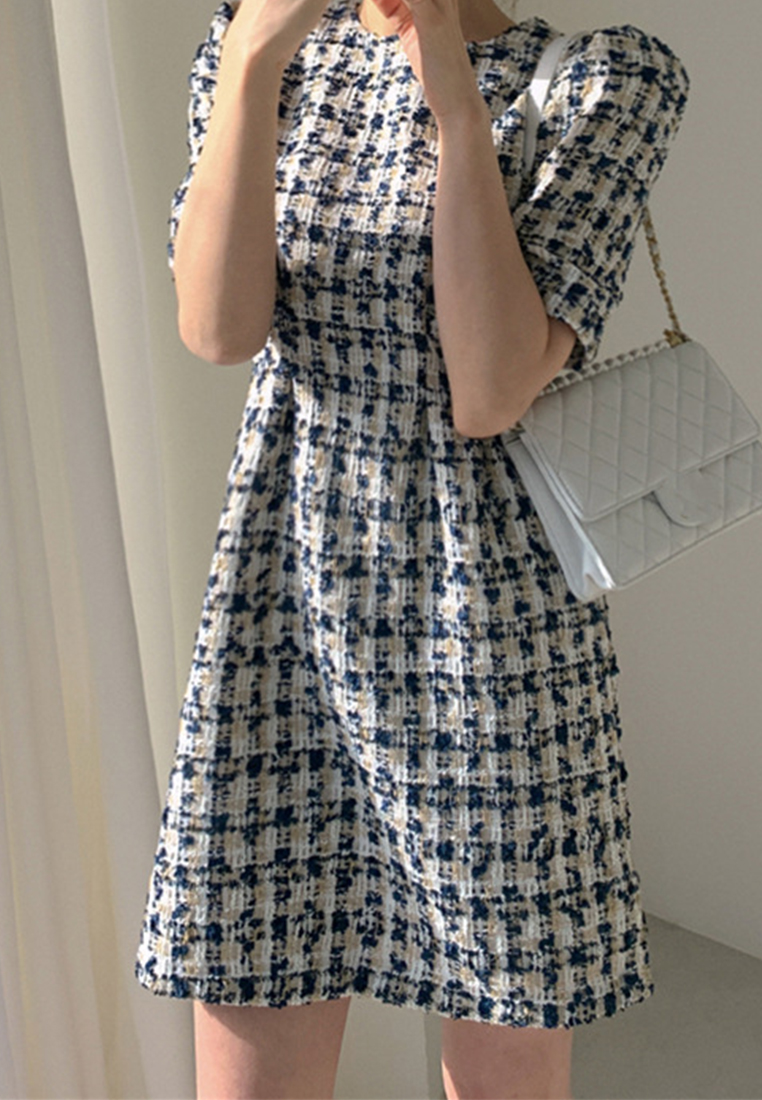 Retro elegant high waisted slimming dress CA25032723BE