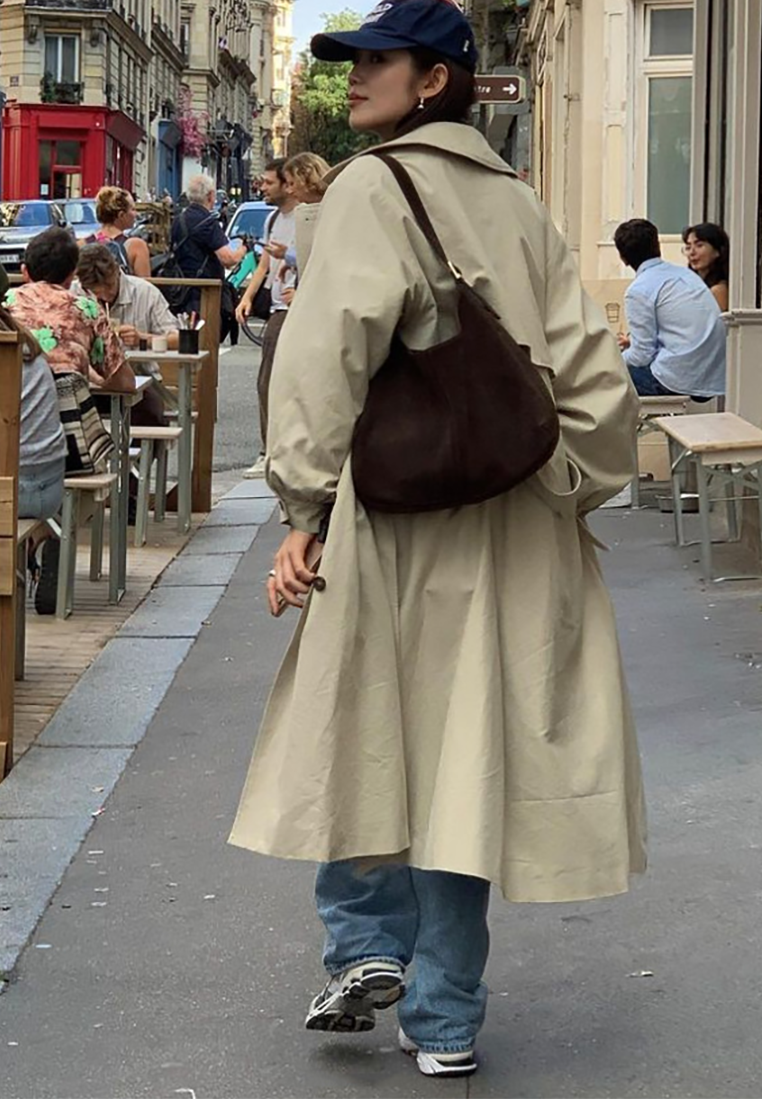 Autumn/Winter British-Style Lace-Up Long Vintage Trench Coat CA25101636BE