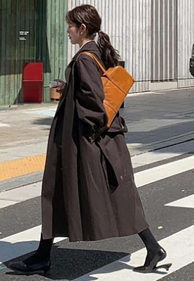 Autumn/Winter British-Style Lace-Up Long Vintage Trench Coat CA25101636BE