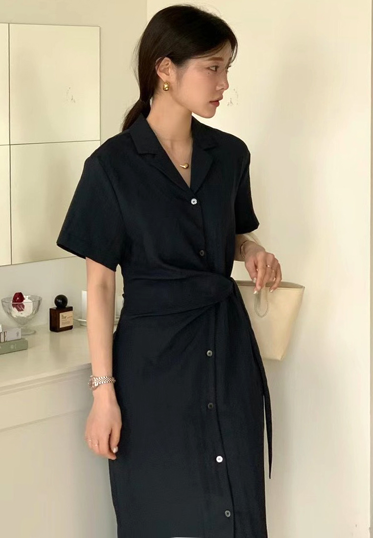 2024 Summer Retro Slim Fit Dress CA24041036W