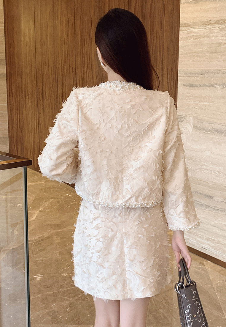 2024 short jacket slim fit vest skirt two-piece set CA241128136BE