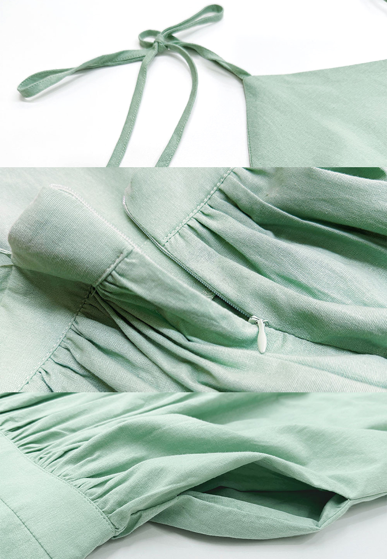 Sexy pure cotton backless camisole dress CA25042236GR