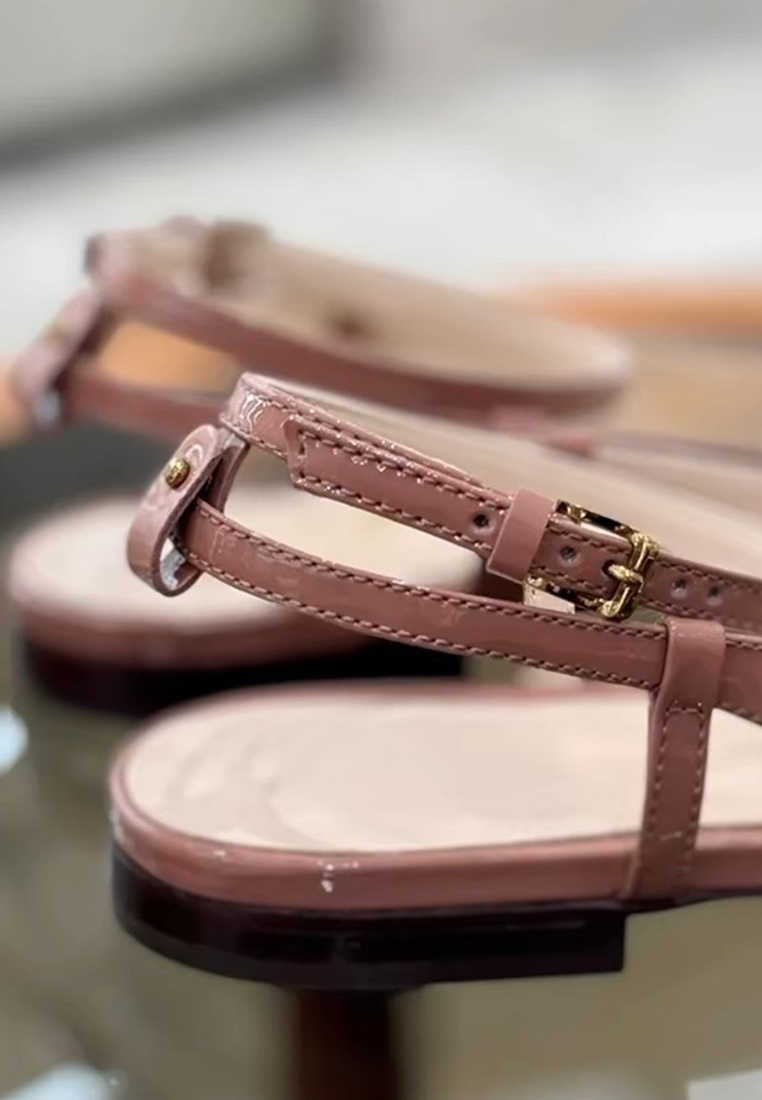 French round-toe buckle flat sandals CA225042236PI