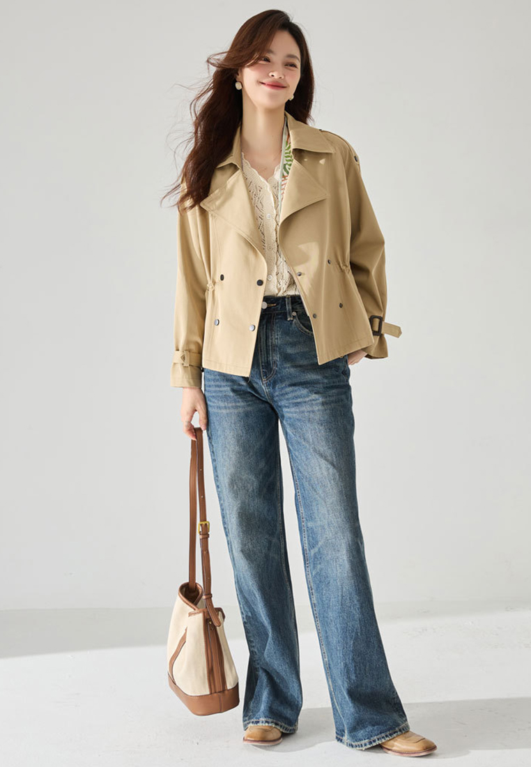 2024 Short slim button jacket CA24091136BL