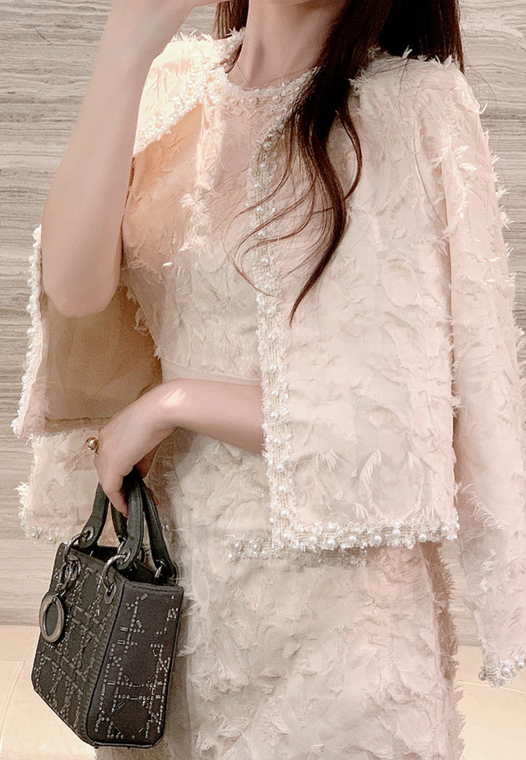 2024 short jacket slim fit vest skirt two-piece set CA241128136BE