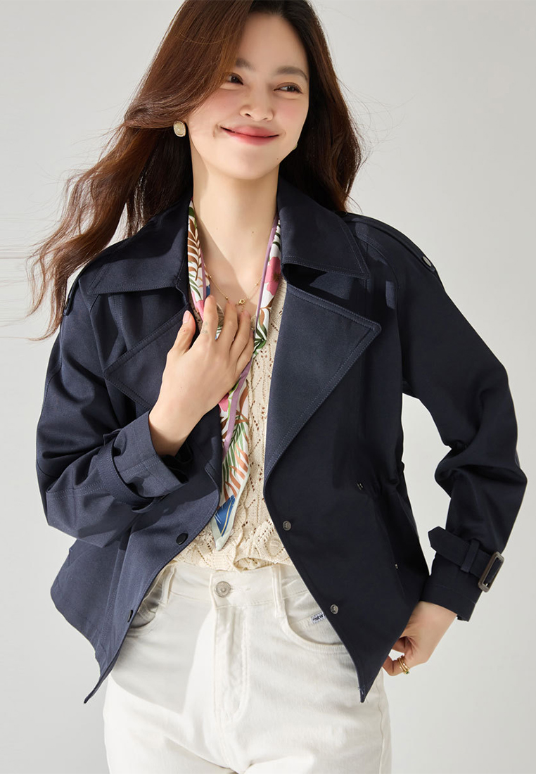 2024 Short slim button jacket CA24091136BL