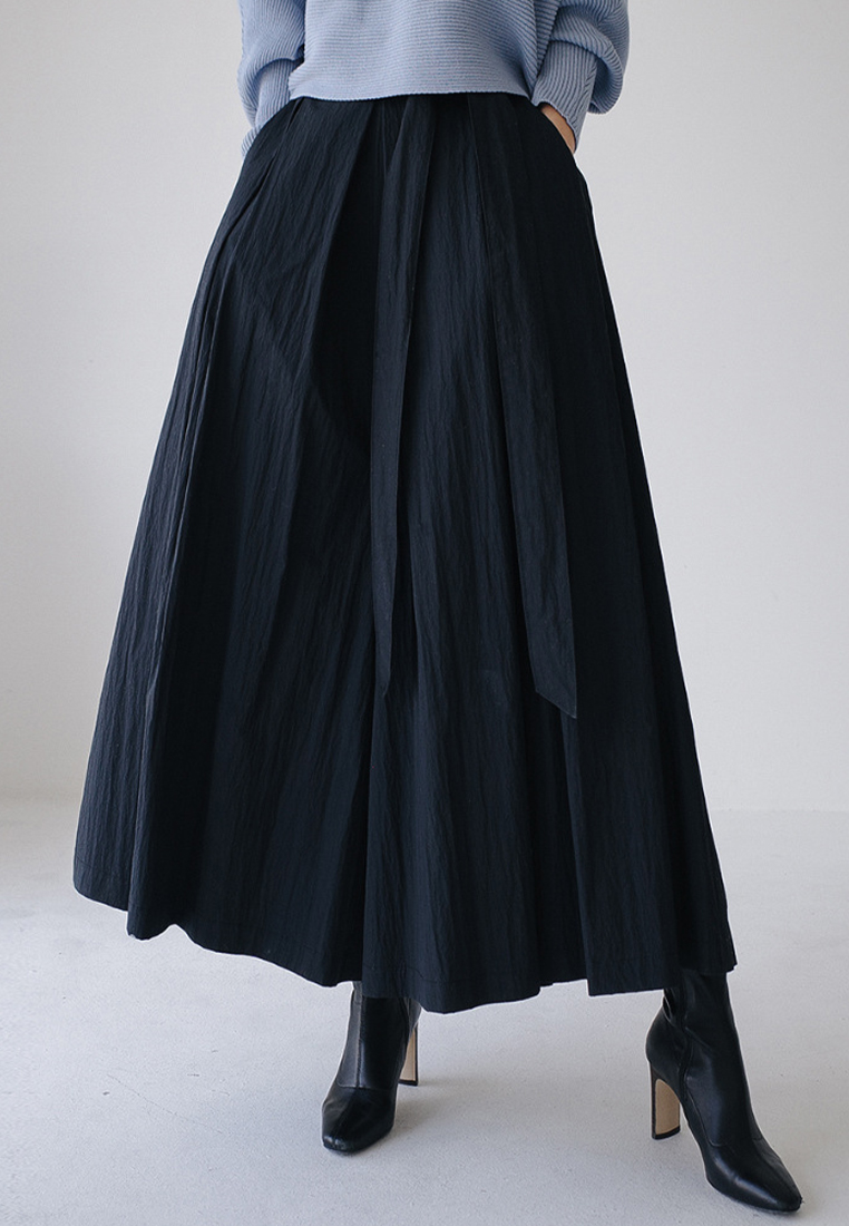 Loose plus size elasticated waist casual hakama CA24030736BW