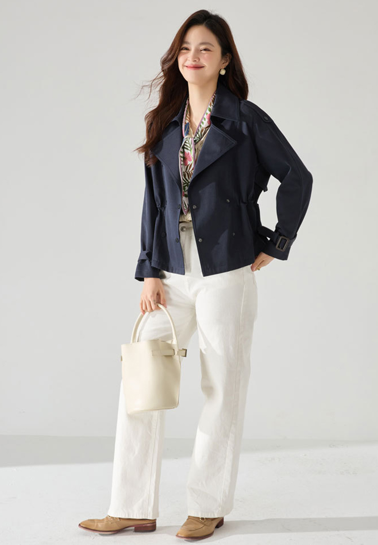 2024 Short slim button jacket CA24091136BL