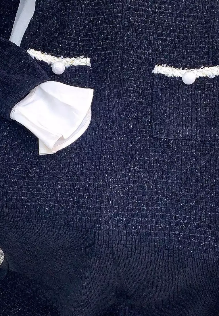 New elegant fishtail v-neck long-sleeved dress K103106