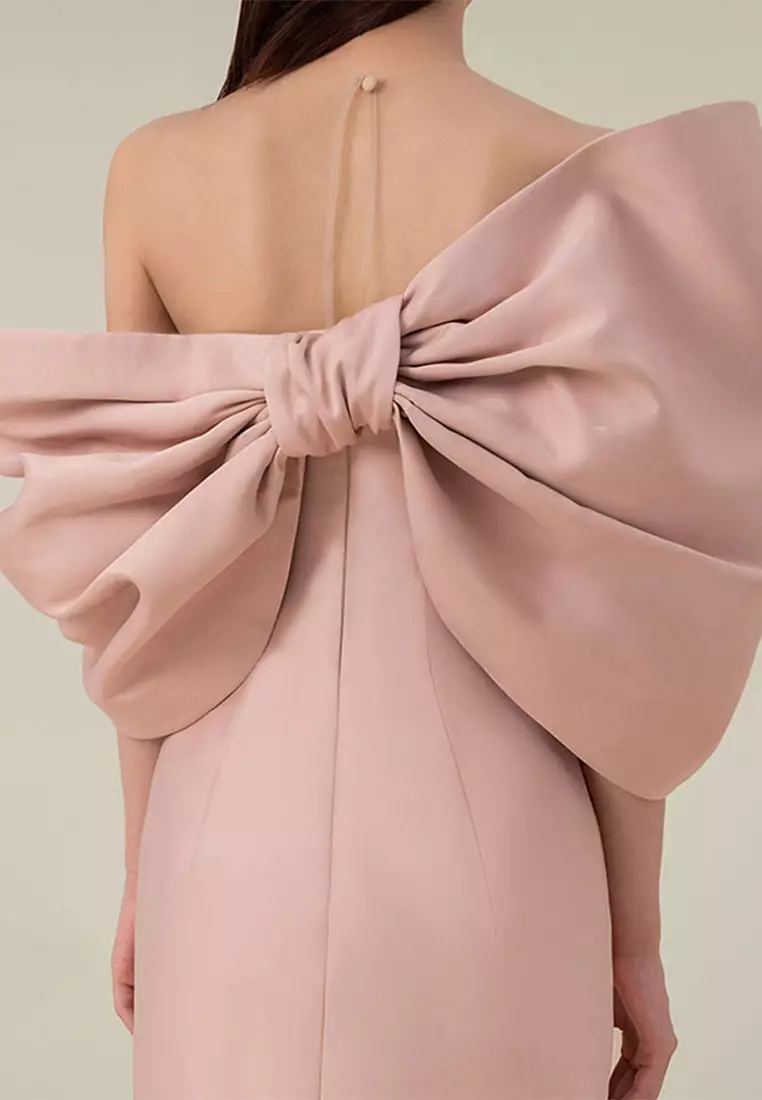 French elegant high waisted dress dress CA24102506PI