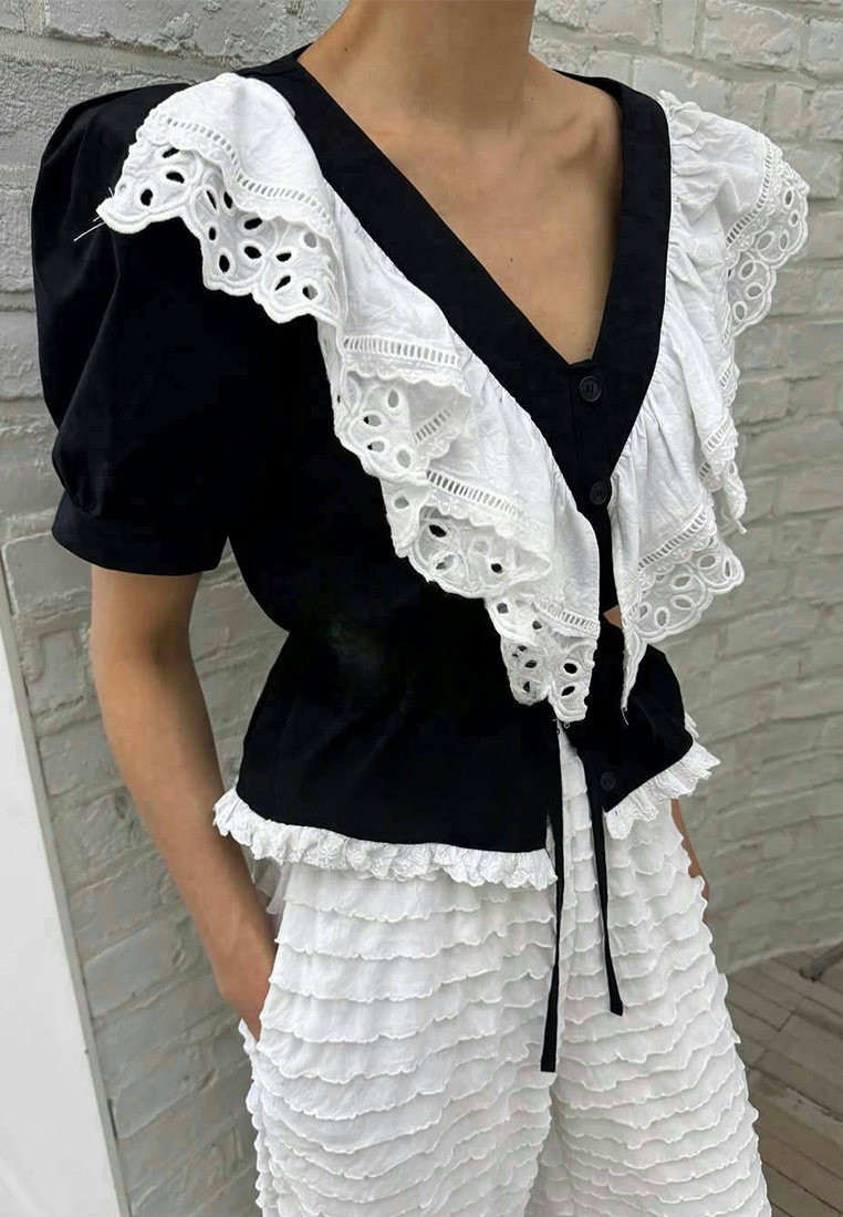 ummer New Style V-neck Top CA25060337BK